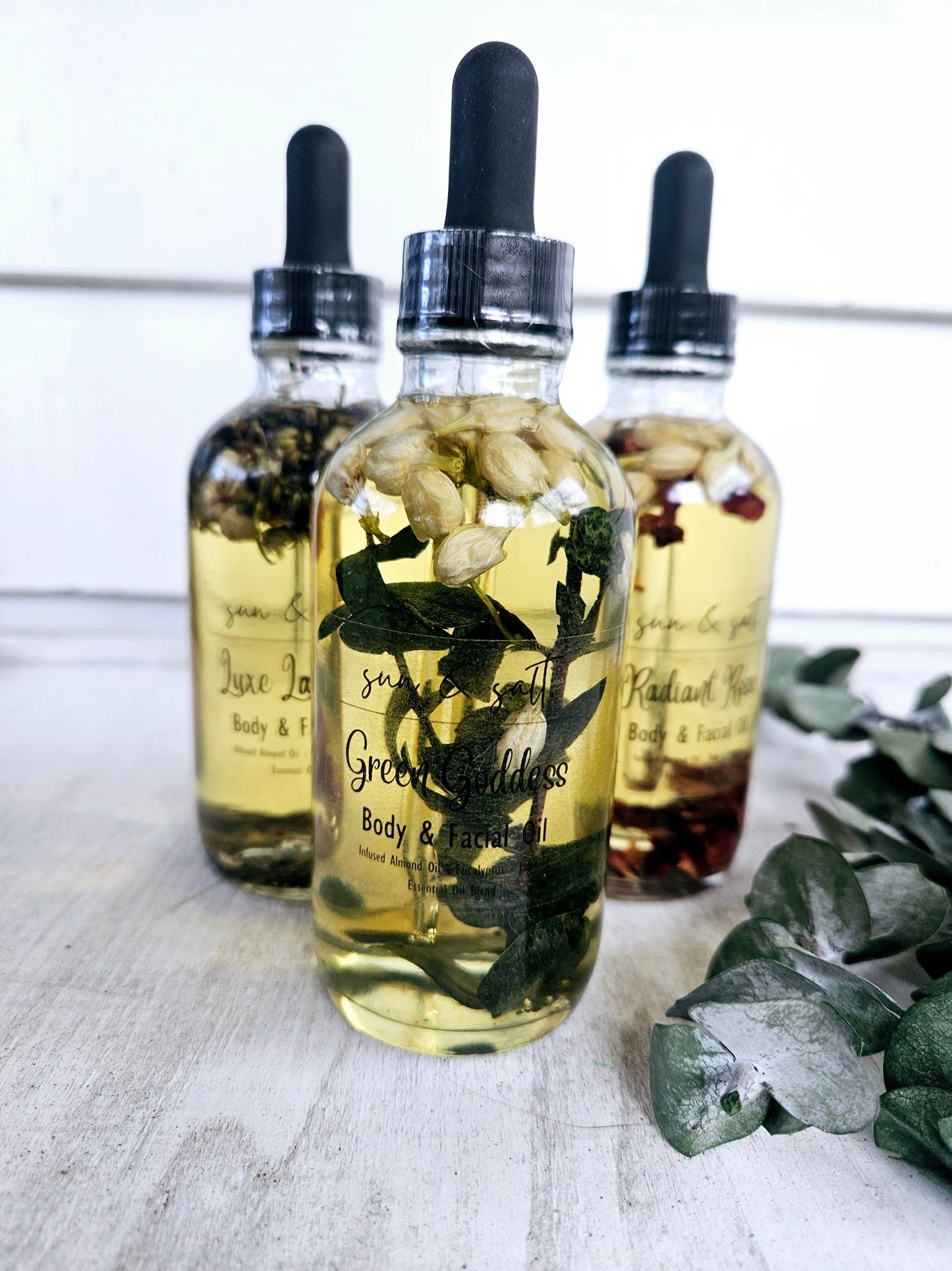 Green Goddess Body & Facial Oil - Almond Infused Oil