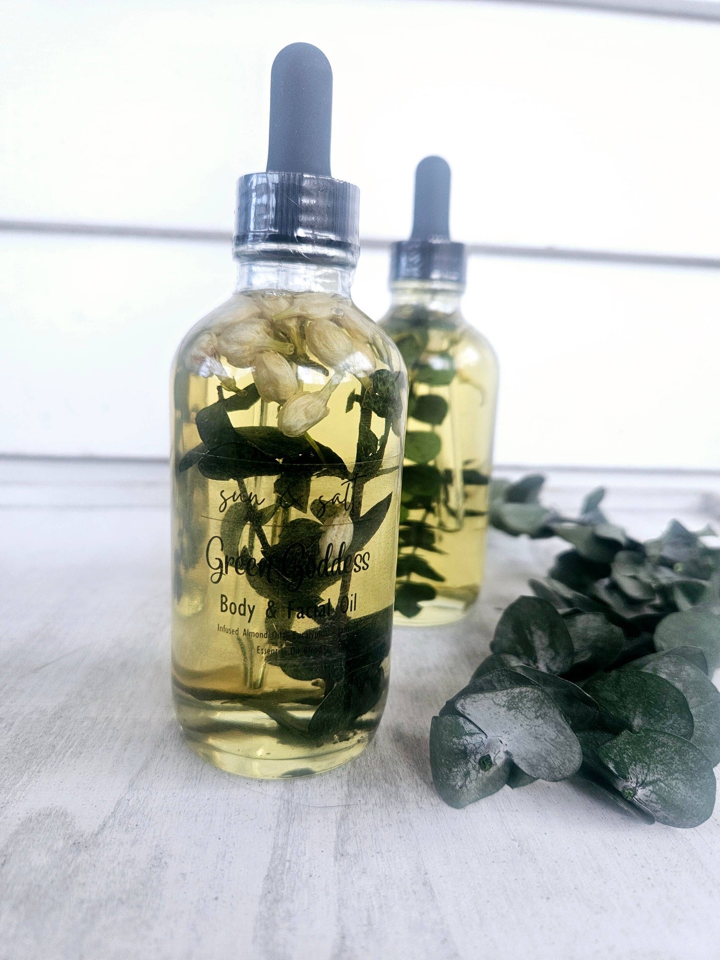 Green Goddess Body & Facial Oil - Almond Infused Oil